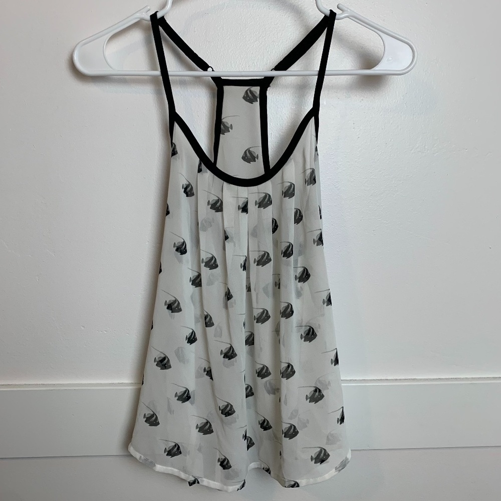Princess Vera Wang Sheer Angelfish Tank Top